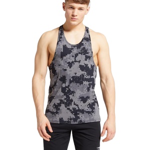 Camisetas de tirantes deportivas para hombre, camisetas de tirantes para entrenamiento de gimnasio, camisetas deportivas de LICRA de talla grande - Product Image 2