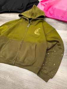 Sudadera con capucha lavada con ácido de gran tamaño personalizada Fabricante OEM Sudadera con capucha de algodón 100% en blanco Sudaderas con capucha lavadas vintage de peso pesado de alta calidad - Product Image 4