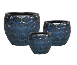 [Leo Nguyen Le] - Wholesale Garden Supplies Decorative Nordic Glazed Outdoor <b>Succulent</b> <b>Planter</b> Modern Ceramic Flower Pot - Product Image 1