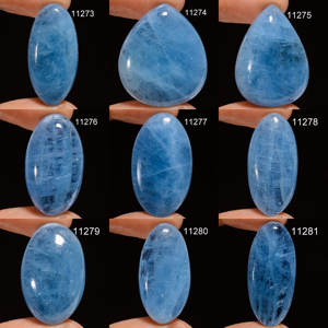 Aigue-marine bleu ciel 100% naturelle, pierre précieuse rare, à reflets bleus, taille facettes, formes variées, en vrac pour la fabrication de bijoux - Product Image 4