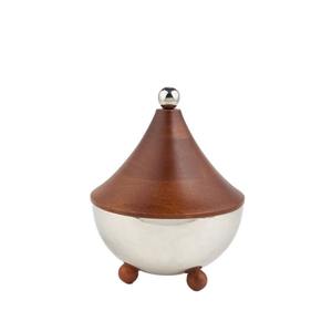 Round Stainless Steel Food Warmer Hot Pot Handmade Casserole Tabletop Wholesale and Suppliers Handmade on Hot <b>Sale</b> - Product Image 2