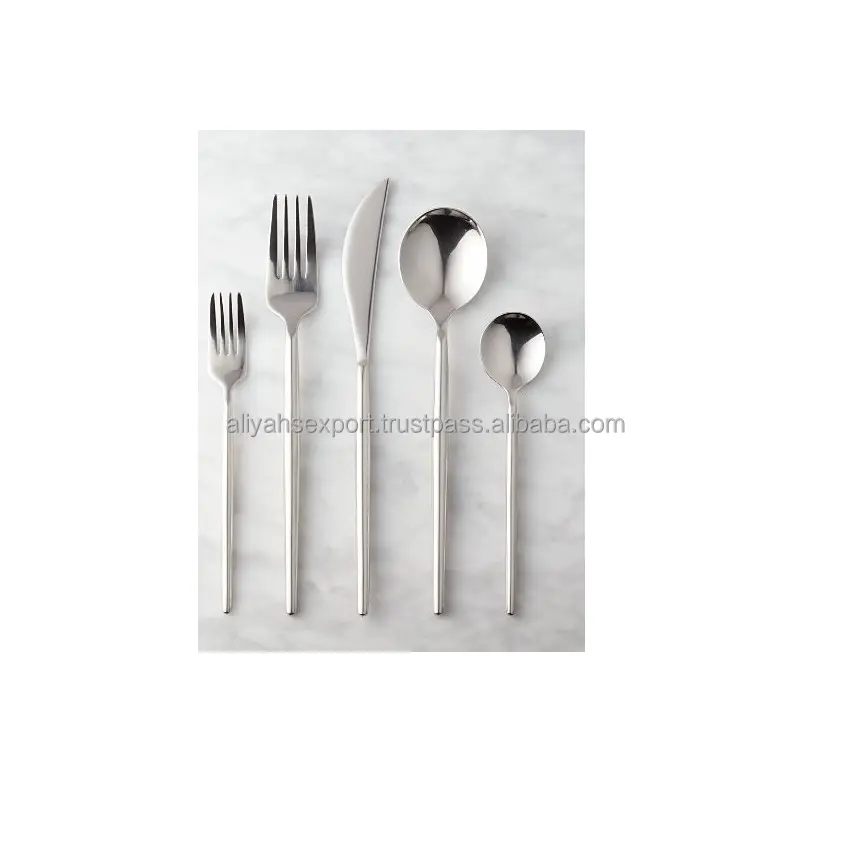 Beli desain logam sendok garpu alat makan Finishing tunggal dengan ukuran standar desain peralatan dapur juga dengan harga murah bentuk tinggi