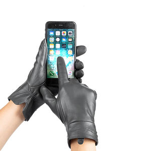 Derniers gants en cuir à haute couture en tissu Produit respirant Gants de mode en cuir ultra doux au toucher pour femmes - Product Image 5