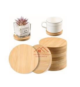 Organizador Posavasos de madera para decoración de hoteles y restaurantes en casa Uso de mesa de forma redonda de diseño simple - Product Image 1