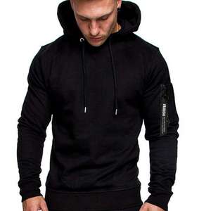 Sudadera con Capucha de Forro Polar Tejido para Hombre, Diseño Táctico, Logotipo e Impresión Personalizados - Product Image 3