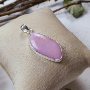 Phosphosiderite forme Unique pierre précieuse 925 pendentif en argent Sterling bijoux pendentifs faits à la main faisant collier à faire soi-même - Product Image 5