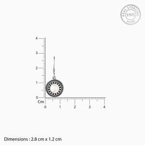 Boucles d'oreilles pendantes en argent oxydé avec perles Accessoire de bijoux élégant et luxueux - Product Image 6