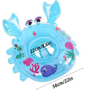 Flotador de Natación para Bebés, Asiento Inflable de Seguridad con Asa, Anillo de Natación para Niños de 8 a 48 Meses, Piscina y Playa - Product Image 4