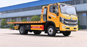 DONGFENG Nouveau Camion de Remorquage Manuel 1 Remorque 2 Voitures 4 Tonnes Plateau Plat Véhicule de Dépannage Routier Euro 5 en Promotion - Product Image 4