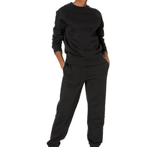 Vente en gros de sweatshirts ras du cou en polaire vierge de haute qualité pull uni sweatshirts confortables d'extérieur chauds pour femmes - Product Image 4