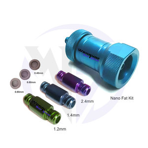 Kit de injerto de grasa Nano estéril Instrumentos quirúrgicos de transferencia de grasa con 3 tamaños de adaptador y filtros listos para enviar - Product Image 2