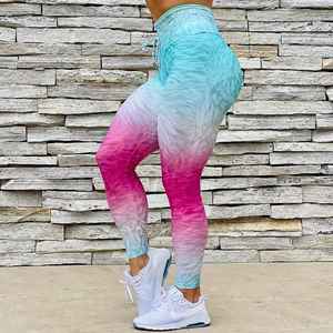 Pantalones de Yoga Personalizados de Cintura Alta Elástica y Transpirables, Leggings Deportivos de Punto Holgados con Bolsillos, Cómodos, Elásticos y de Secado Rápido - Product Image 1