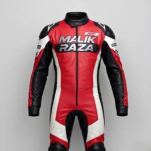 Traje de carreras de cuero a medida | Creación de Malik Raza | Tu diseño, logotipo y elección de color | Personaliza cada detalle - Product Image 1