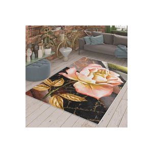 Alfombra clásica de piel con aspecto de mármol, patrón rectangular de felpa para el hogar, sala de estar o suelo, alfombra de gran tamaño con estampado Digital - Product Image 3