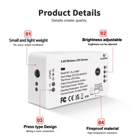 GL-C-009P Gledopto ZigBee Variateur 12V 24V A MENÉ LA Lumière De Bande Compatible Variateur Hubitat LED Contrôleur Fonctionne Avec Passerelle De Maison Intelligente