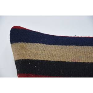 Multicolor Kilim Wool Rug 12x24 Inch Subtle Striped Vintage Pattern Woven Decorative Rug - Product Image 2