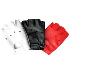 Gants de cyclisme demi-doigts personnalisés pour l'hiver, moto, motocross, course, en cuir et polyester, pour la conduite quotidienne, pour hommes, vente en gros - Product Image 2