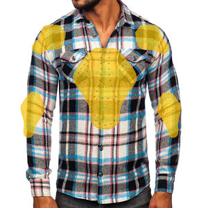 Chemise en flanelle à carreaux pour hommes avec protection de chemise de moto blindée CE niveau 2 et chemise blindée pour motocyclistes - Product Image 4
