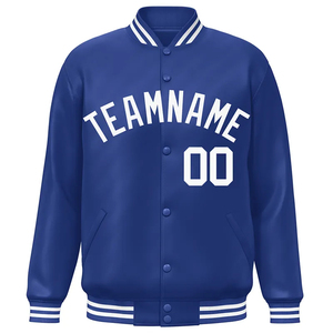 Blousons universitaires d'hiver personnalisés pour hommes en toile, col montant, imperméables, respirants, coupe-vent, grandes tailles, service OEM en gros - Product Image 3