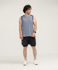 Summer Men's Sporty Muscle Fit Tank Top 100% Cotton Breathable Sleeveless Gym Sports Fitness Workout Quick Dry Custom <b>Logo</b> Plain - Product Image 3