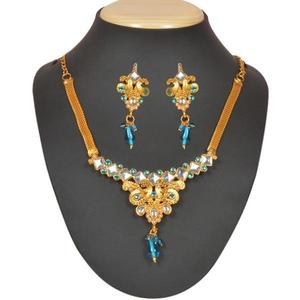 The99Jewel Parure de bijoux fins Collier de perles Kundan bleu 1101010 - Product Image 1