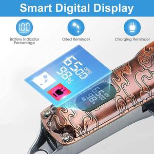 Cortadora de Pelo Profesional Inalámbrica de Acero Inoxidable con Cuchilla en T, Juego de Recortadoras para Hombre, Batería USB, Resistente al Agua IPX7, Kit de Corte de Pelo - Product Image 5