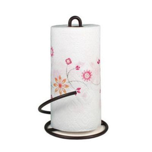 Industrial Black Metal Free Standing Tissue <b>Paper</b> Holder with Decorative Wire Design for <b>Kitchen</b> or Dining Table Decor - Product Image 5