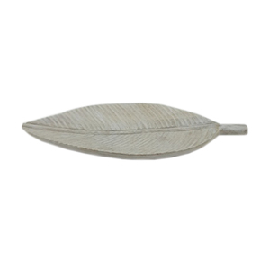 Assiette de service de couleur naturelle Assiette ronde en bois avec peinture blanche Style moderne Plats et assiettes pour cuisine et table - Product Image 2