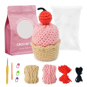 Kit de Agujas de Ganchillo para <span class=keywords><strong>Principiantes</strong></span>, Amigurumi, con Hilos y Accesorios, con Bolsa, para Adultos <span class=keywords><strong>Principiantes</strong></span> - Product Image 1