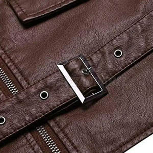 Gilet en cuir de motard pour motocyclistes Conception OEM Taille réglable Support de commande en gros - Product Image 5