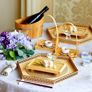 Gadget de vino de madera japonés de alta calidad, regalo perfecto para conocedores de vino, enfriador de vino de madera Sawara - Product Image 5