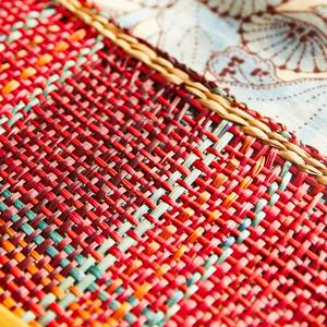 Mantel Individual de Pasto Marino Sostenible Más Vendido, Rectangular, Rojo y Verde, Tejido a Mano, Mantel Individual al por Mayor para Suministros de Comedor a Granel - Product Image 4