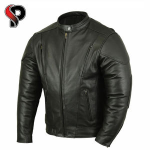 Nuevas chaquetas bomber de cuero para hombres, chaquetas de cuero, forro de piel de temporada para clima frío, chaquetas de cuero - Product Image 6