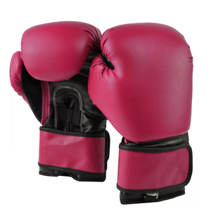 Gants de boxe professionnels personnalisables en cuir PU rose pour l'entraînement et le sparring, durables, respirants et anti-humidité - Product Image 5