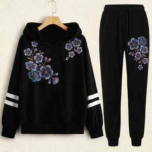 Factory Price Customized Logo 100% Cotton Fleece <b>Tracksuit</b> Set For Women Hot Sale Reasonable Price <b>Tracksuit</b> For Unisex - Product Image 1