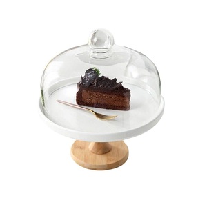 ขายร้อนปี 2024 ขาตั้งเค้กไม้พร้อมโดมแก้วสําหรับการแสดงเค้กใช้ขาตั้งผลิตในอินเดียราคาต่ําสุด - Product Image 3