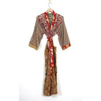 Robe kimono longue ample en soie, style bohème, élégante, colorée, patchwork, douce et respirante, pour femme, idéale pour les vacances d'été à la plage