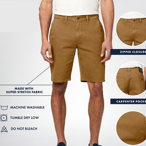 กางเกงยีนส์ขาสั้นขายส่งน้ำหนักเบา เอวยางยืดใส่สบาย กางเกงขาสั้นผู้ชายสไตล์ไทย สำหรับขายออนไลน์ - Product Image 3