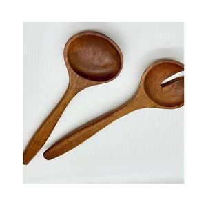 ช้อนตักสลัดทำด้วยมือไม้แบบพรีเมี่ยมเครื่องใช้ในครัวด้ามยาวเครื่องใช้สำหรับเครื่องล้างจานเป็นมิตรกับสิ่งแวดล้อม - Product Image 4