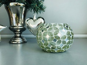 Décoration d'intérieur de haute qualité, mosaïque de fumée, décoration de Noël, verre, bougie votive de luxe, design moderne, pot à bougie - Product Image 4