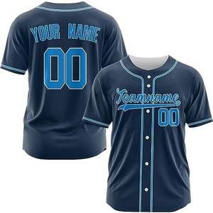 Maillot de baseball personnalisé par sublimation, manches courtes, boutons intégrés, uniforme d'équipe avec passepoil MICR@TECH SPORTS, tailles jeunes et adultes - Product Image 5