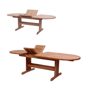 Villia jardin véranda meubles extérieur ensemble patio teck bois table à manger pour restaurant hôtel maison et caffe salle à manger ensemble - Product Image 3