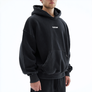 Sweats à capuche pour hommes de haute qualité, vêtements de rue confortables, logo personnalisé, design uni, vente en gros de vêtements à prix raisonnable - Product Image 6