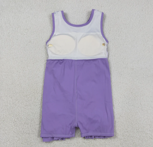 ชุดเดรสเด็กผู้หญิงแขนกุดสำหรับเล่นโยคะ กระโปรงระบายยาวถึงเข่า - Product Image 4