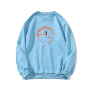 Heavyweight Hoodies <b>White</b> Cotton Pullover <b>Sweatshirt</b> for Men Plain Plush Oversized Crewneck Hoodie with Custom Zipper <b>Sweatshirt</b> - Product Image 1