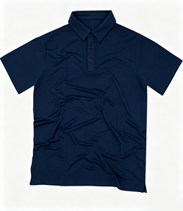Polo de golf para hombre con logotipo personalizado, Polo de golf de secado rápido con refrigeración de seda helada y protección solar - Product Image 4