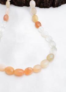 Natural <b>Fire</b> <b>Opal</b> Smooth Oval Beads Gemstone <b>Necklace</b> Naturel For Fine Jewelry Making Gemstone - Product Image 5