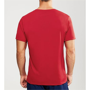 เสื้อยืดผ้าฝ้าย100% แขนสั้นสำหรับผู้ชายทรงหลวมสีทึบดีไซน์ใหม่สำหรับ2025 - Product Image 3