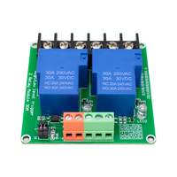 Module de relais à optocoupleur WAVGAT 2 voies 30A à déclenchement par niveau haut et bas 5V pour contrôle d'automatisation PLC domestique intelligent