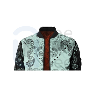 Chaqueta Bomber de Invierno para Hombre de Alta Calidad, Cuello Alto, Impresión Frontal Personalizada, a la Moda, para Carreras, Ciclismo, Otoño, Aire Libre, Estilo Urbano - Product Image 2